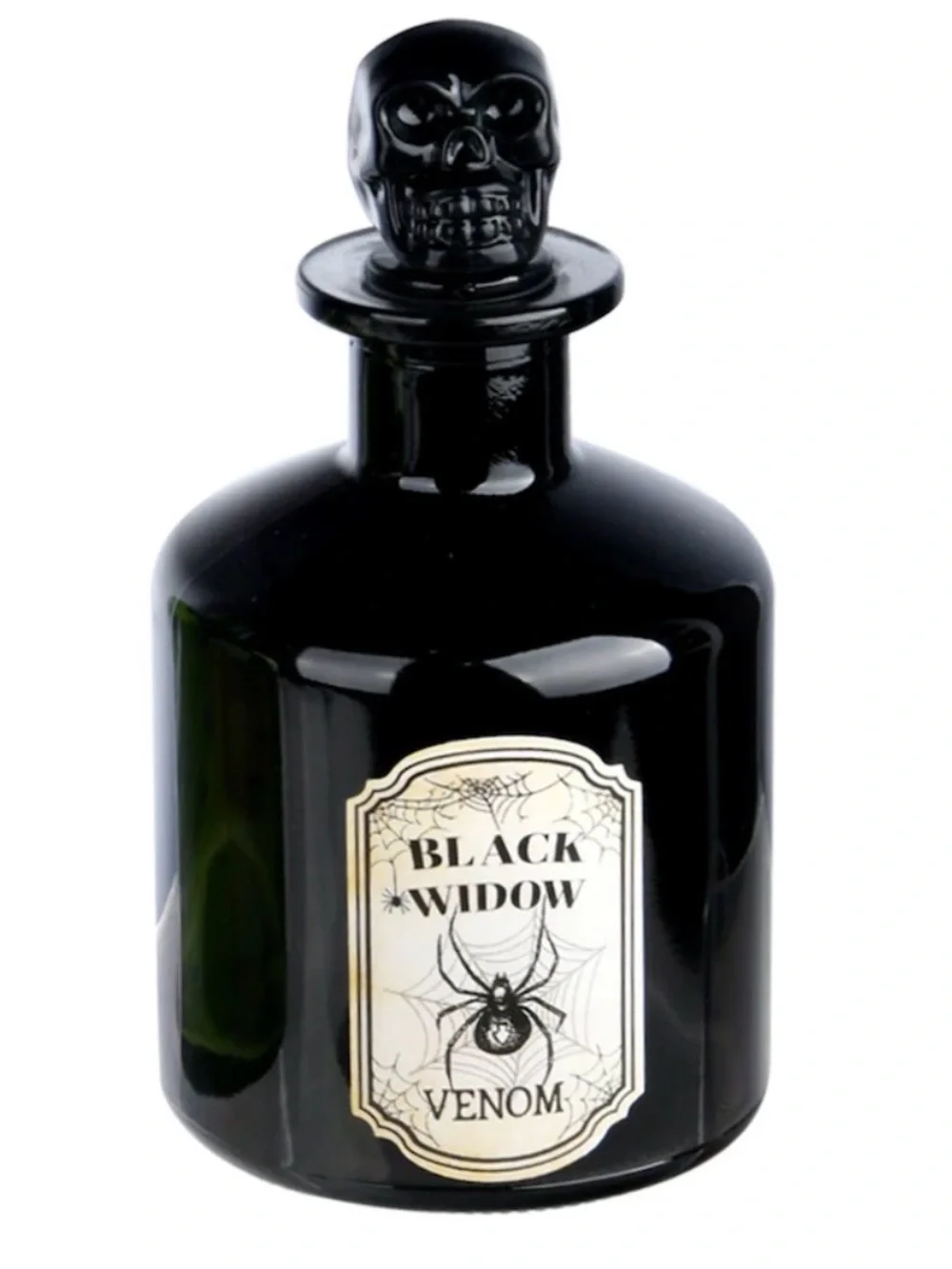 Spooky Halloween-themed Apothecary Glass Bottle Décor & Skull Dish & Hand Pick 1